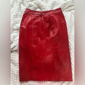 Wilson Vibrant Red Pencil Skirt